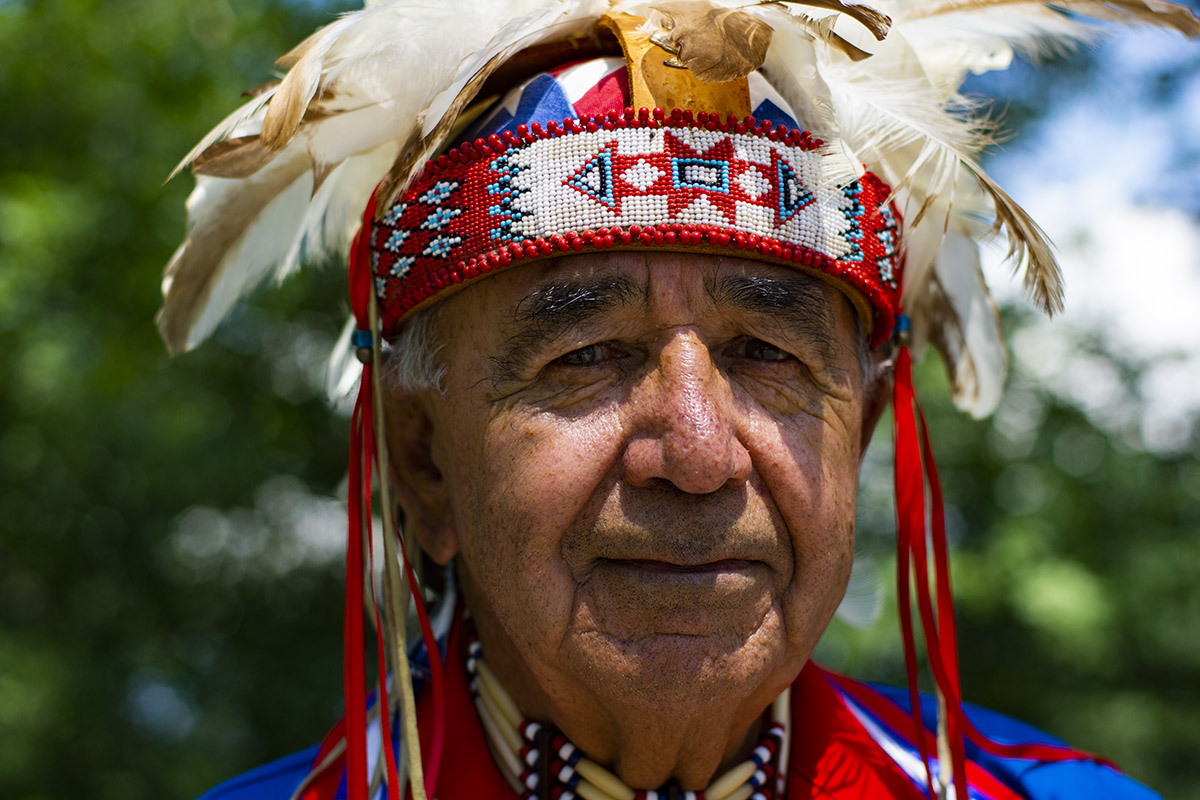 Leonard Atonnion Bordeau, retired kanien’keha’ka iron-worker Leonard Atonnion Bordeau, retired kanien’keha’ka iron-worker