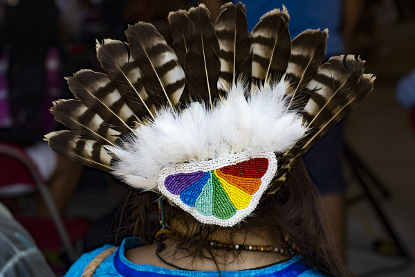 Beading and feathers