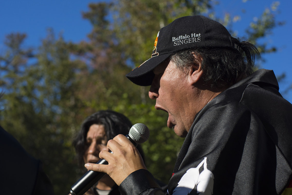 Cree and Obijwe Singer Buffalo Hat Singers