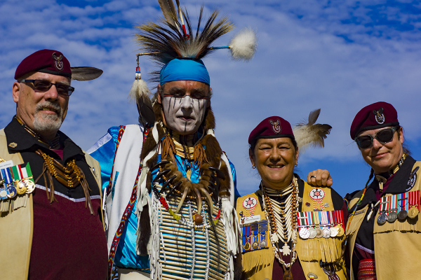 Anishinaabeg  Dancer and Canadian Army Veterans