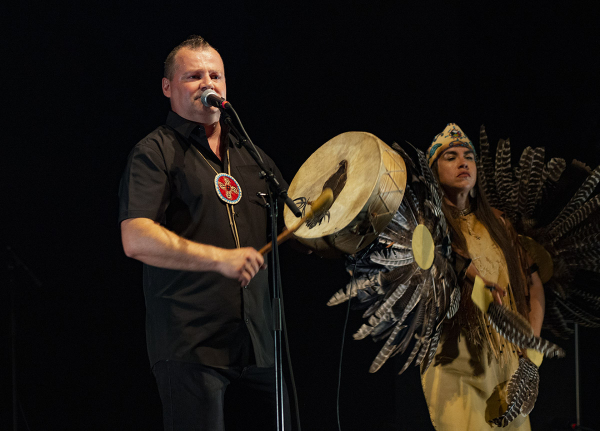 Mike Paul and Wendat Dancer